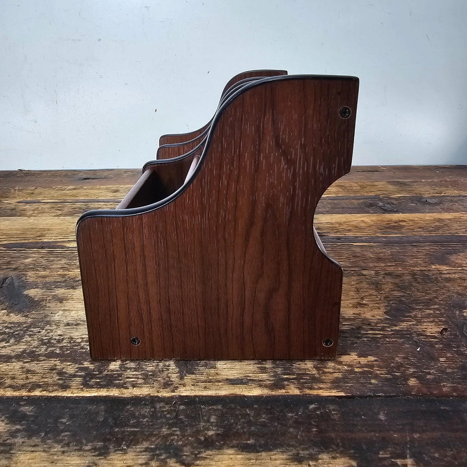 Compact Desktop Organizer CD Rack / Pen Holder 11"L x 5.5"D x 6.25"H