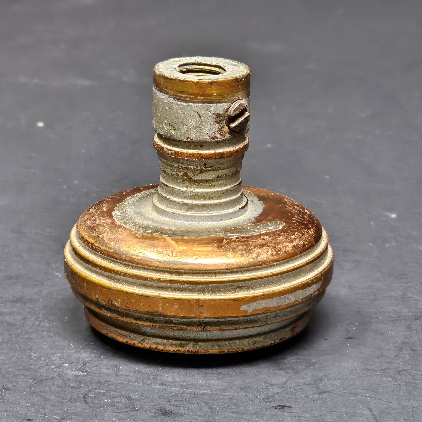 Antique Single Door Knob Solid Brass (9 oz.)
