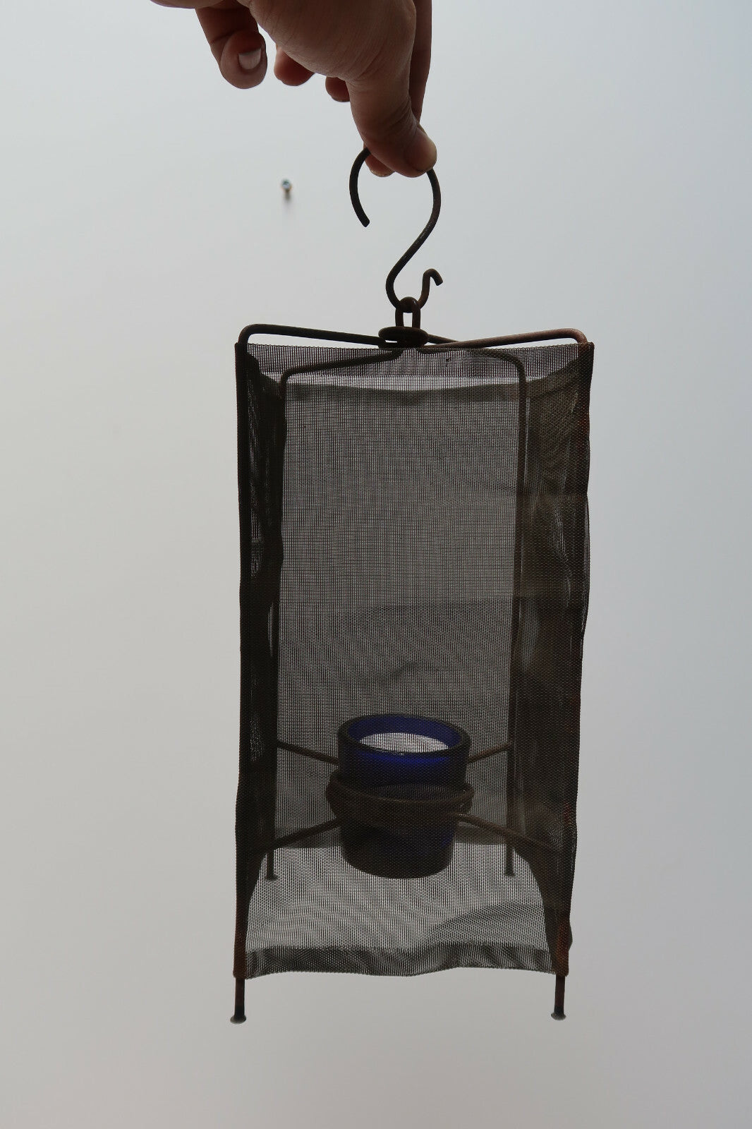 Rustic Metal Mesh Candle Holder Table Top Hanging 5" x 5" x H 9"