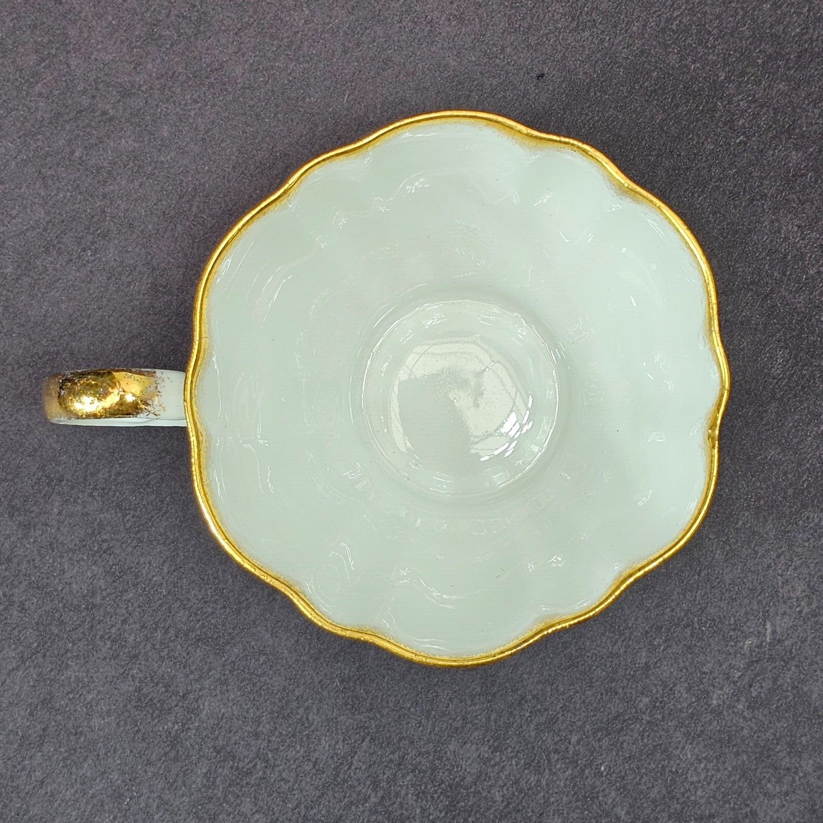 Vintage Taylor and Kent Gold Trim Teacup & Saucer Set From England