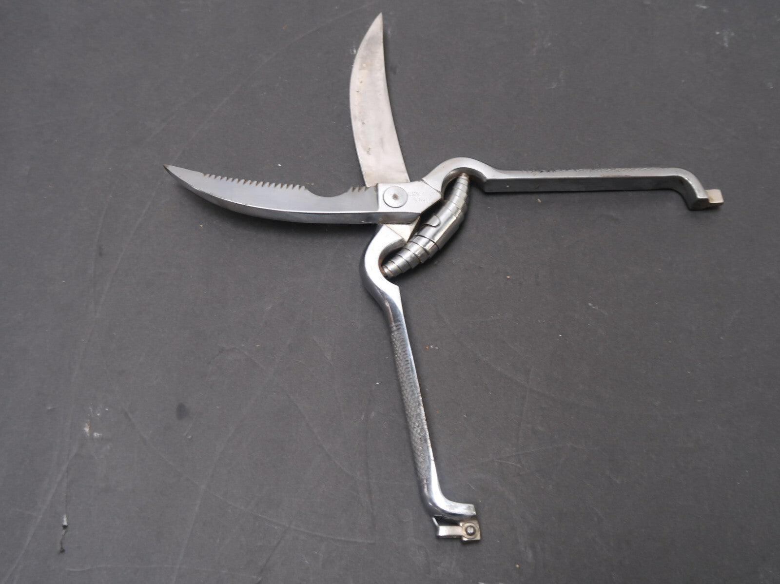 N Schreiber & Sons Chrome Plated Poultry Kitchen Shears Scissors Made In Italy