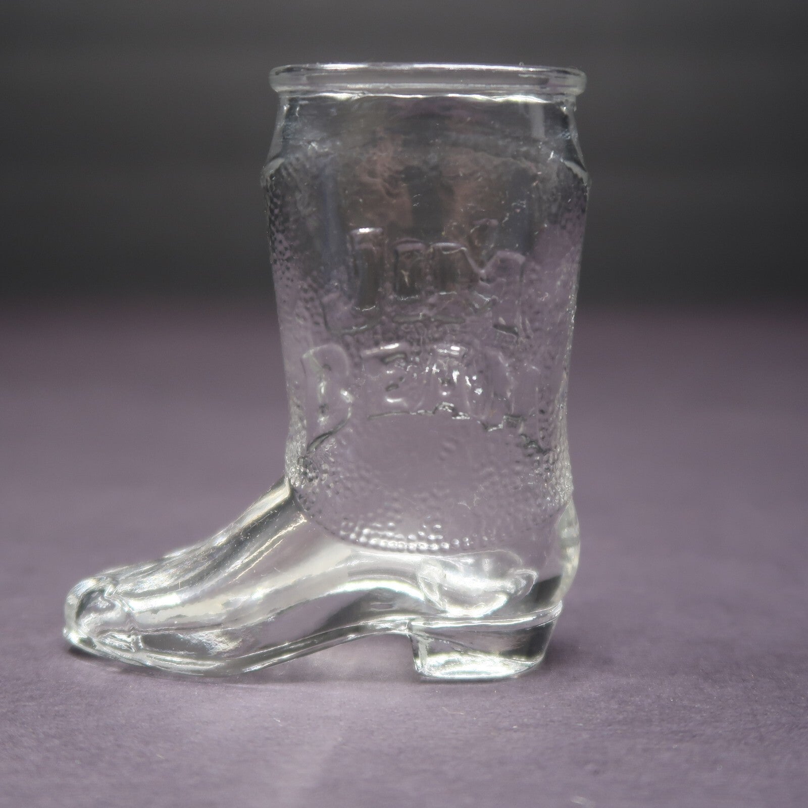 Jim Beam Cowboy Boots Shot Glass Barware H 3"