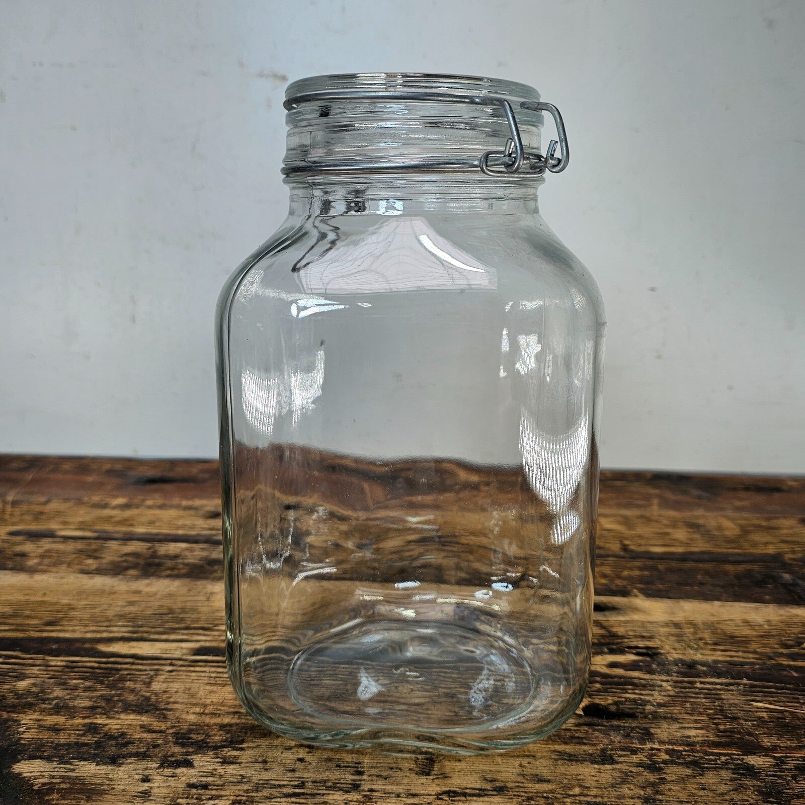 Bormioli Rocco Fido Glass 3 Liter Square Canning Jar from ITALY (No Gasket)