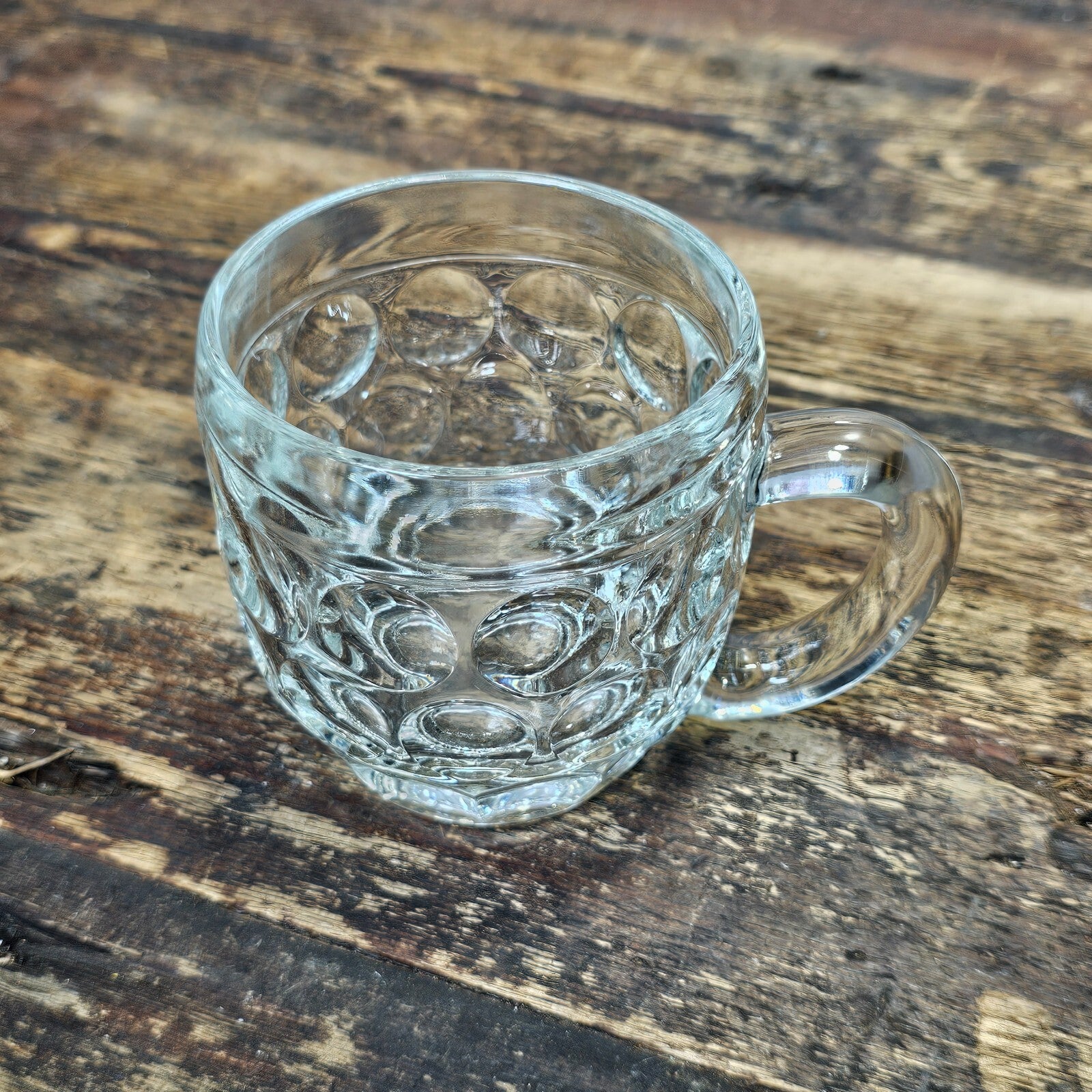 Vintage Libbey CRISA Dimple Stein Beer Mug 5.5"L x 4"W x 4"H