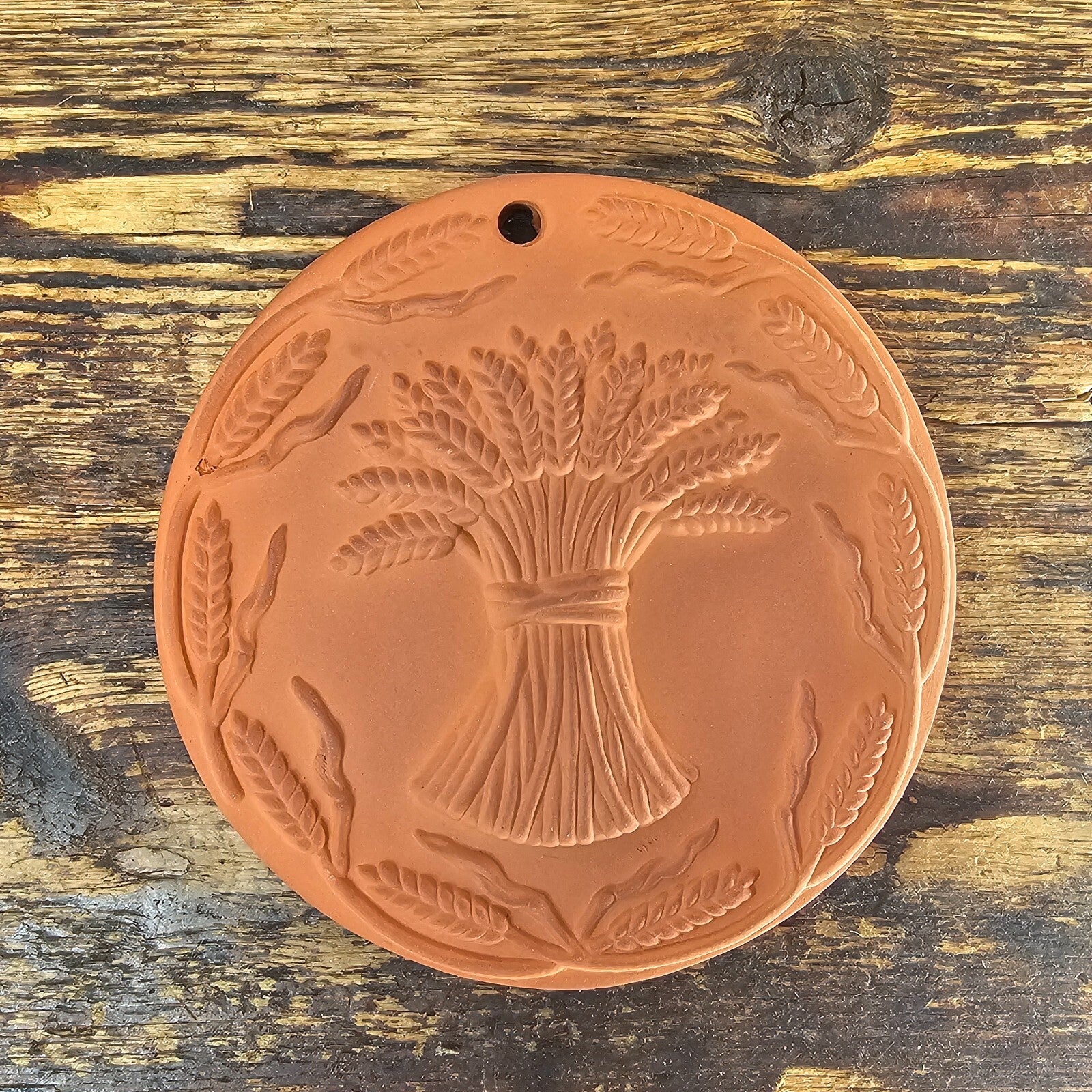 Vintage Boston Warehouse Terracotta Bread Warmer 6" Diam