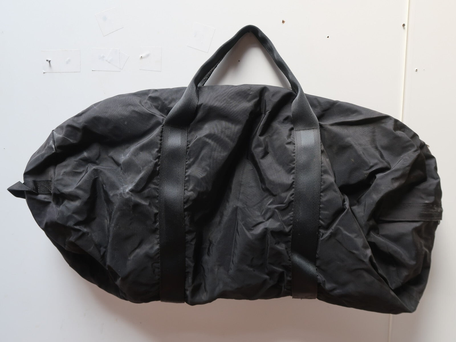 Outdoor Products Large Duffle Bag Black 70's Green Tree Logo 30" x 13" x 13"