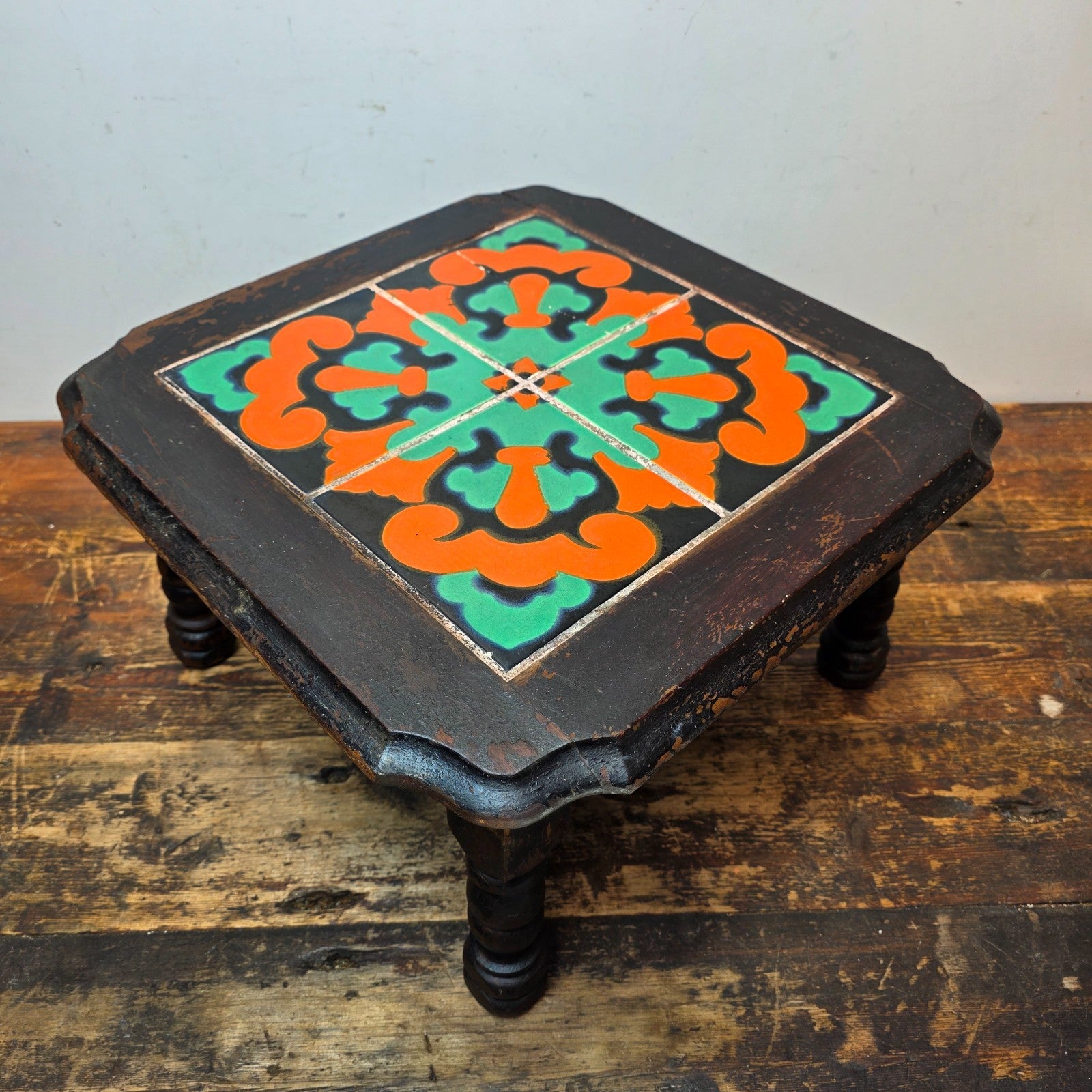 Antique Tile Top Table Sterling Furniture Santa Monica/Taylor Style California