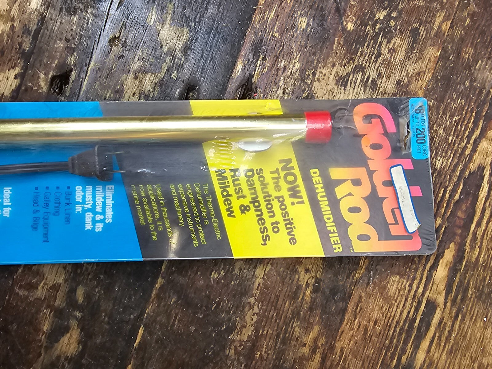 Golden Rod Moisture Control 18" Safe Dehumidifier Rod 1985 Vintage