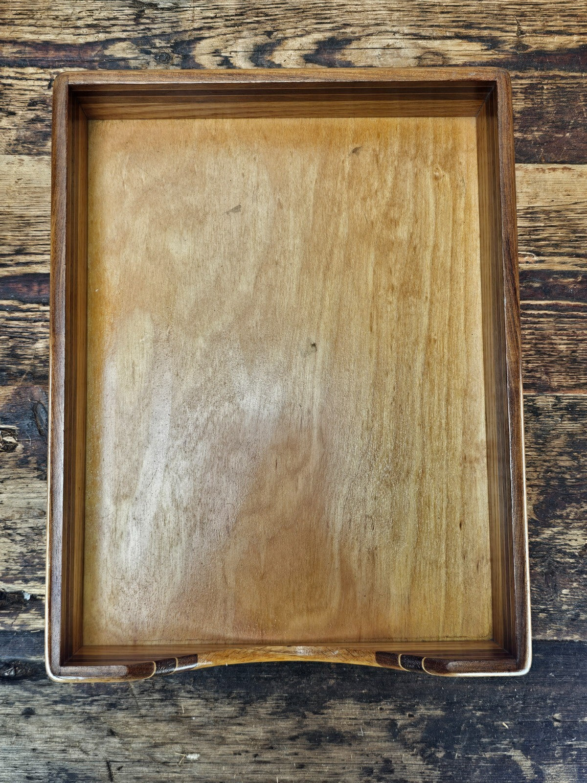 Nordic Style Vintage Wooden Document Tray