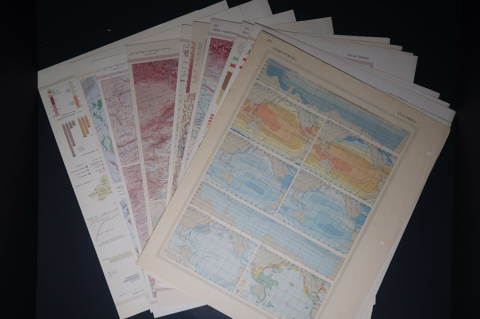 Vintage World Atlas Part VI (Atlas Świata część VI) Polish Version 16" x 12.5"
