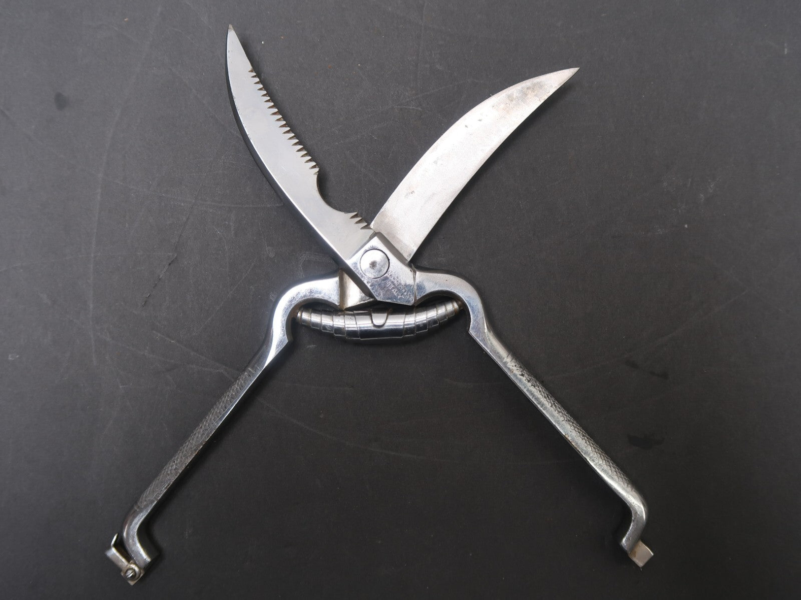 N Schreiber & Sons Chrome Plated Poultry Kitchen Shears Scissors Made In Italy