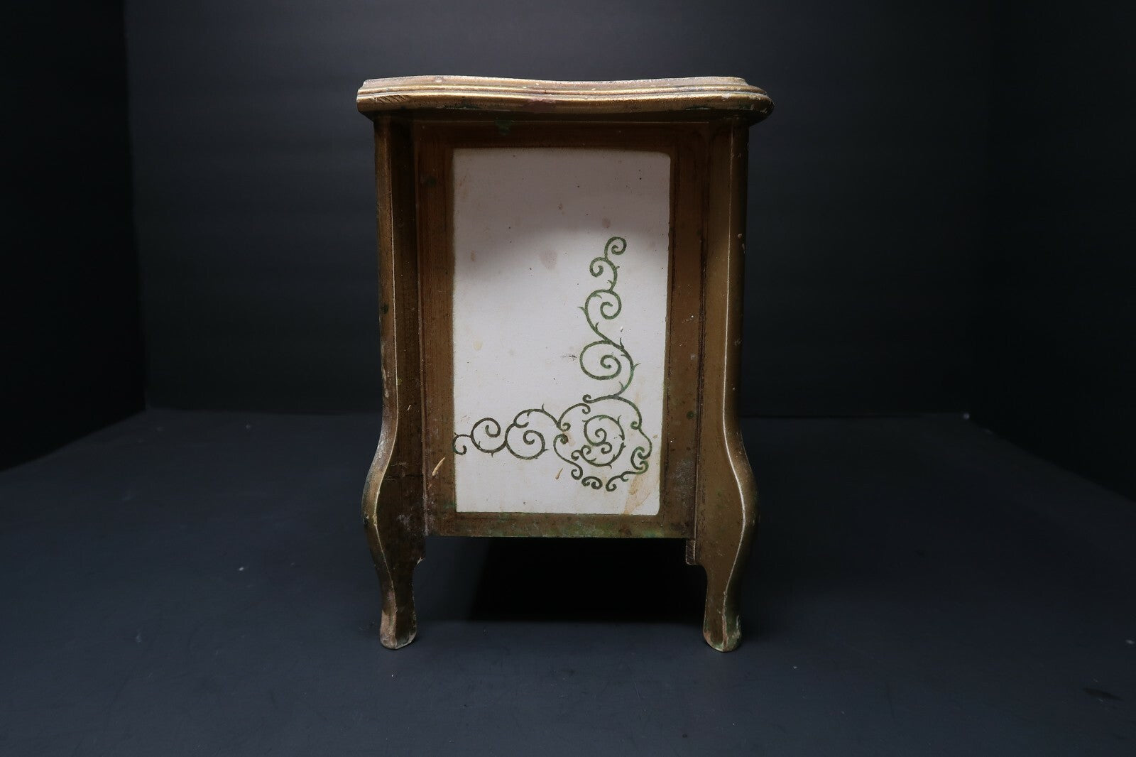 Vintage Jewelry Box Dollhouse furniture 3 Drawer Chest Japan H8" x  L10" x  D6"