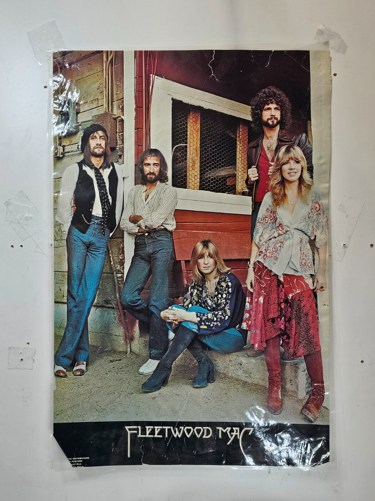 1977 Fleetwood Mac Official Poster (Damaged) 34.5"H x 23"W