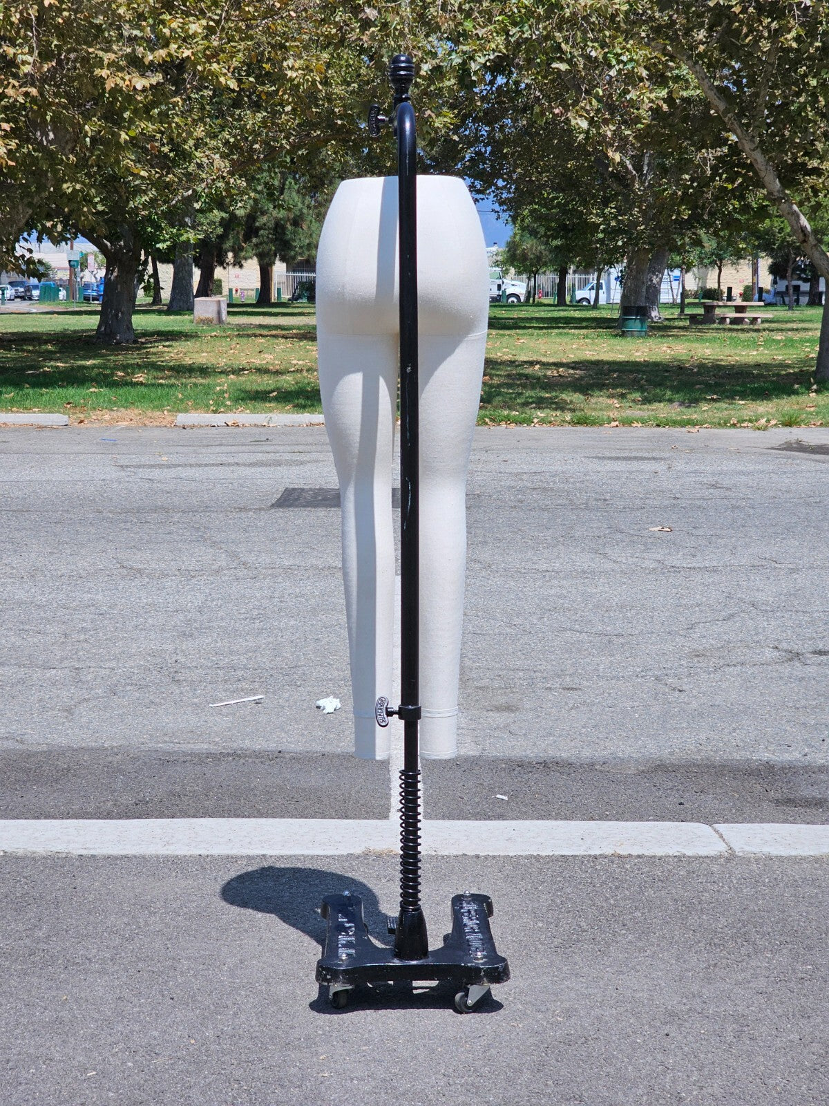 Superior Model Form Co. Missy Legs Covered In Linen Fabric With Cast Iron Base