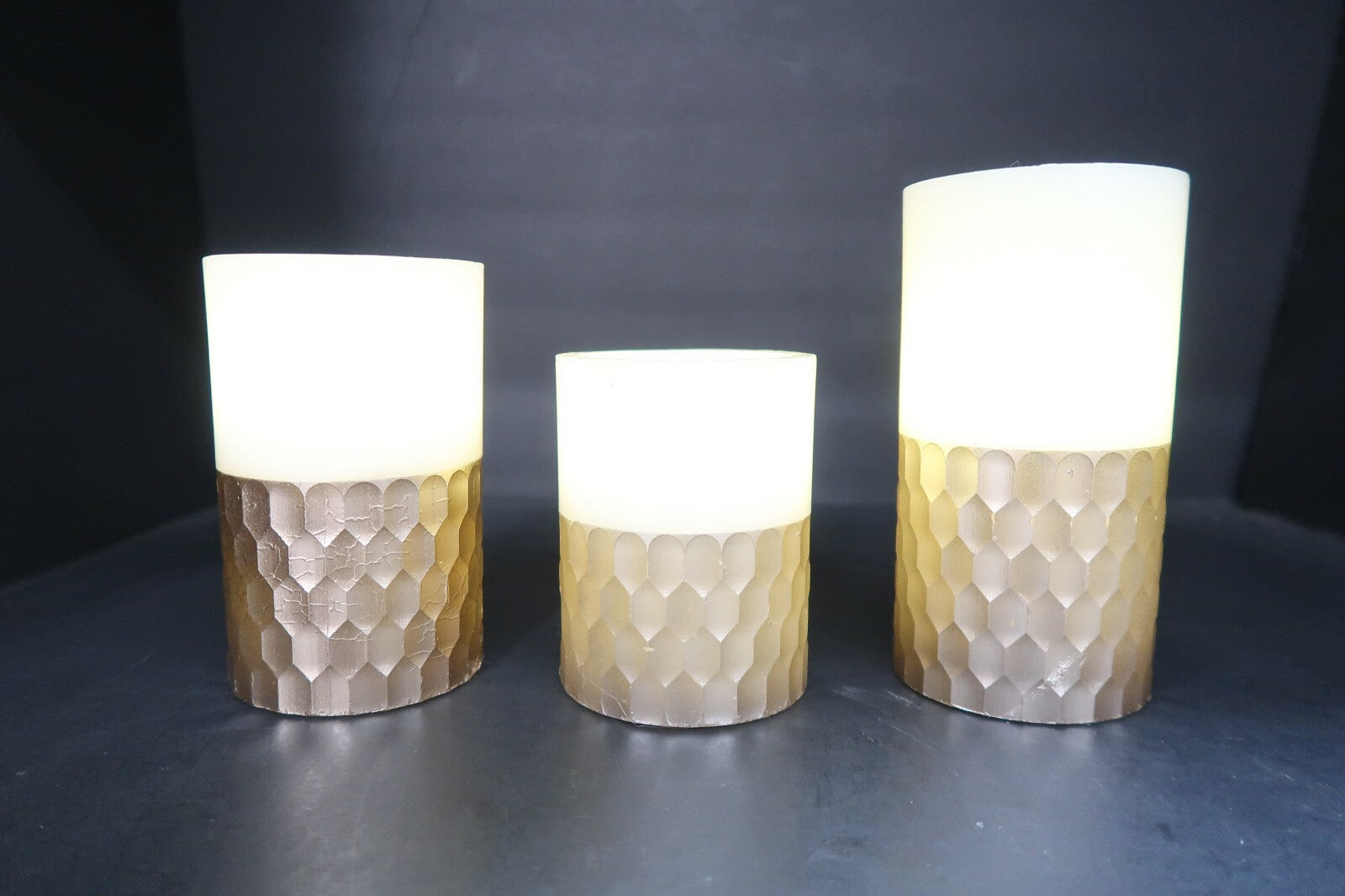 3 pcs Studio Mercantile LED Candle Set