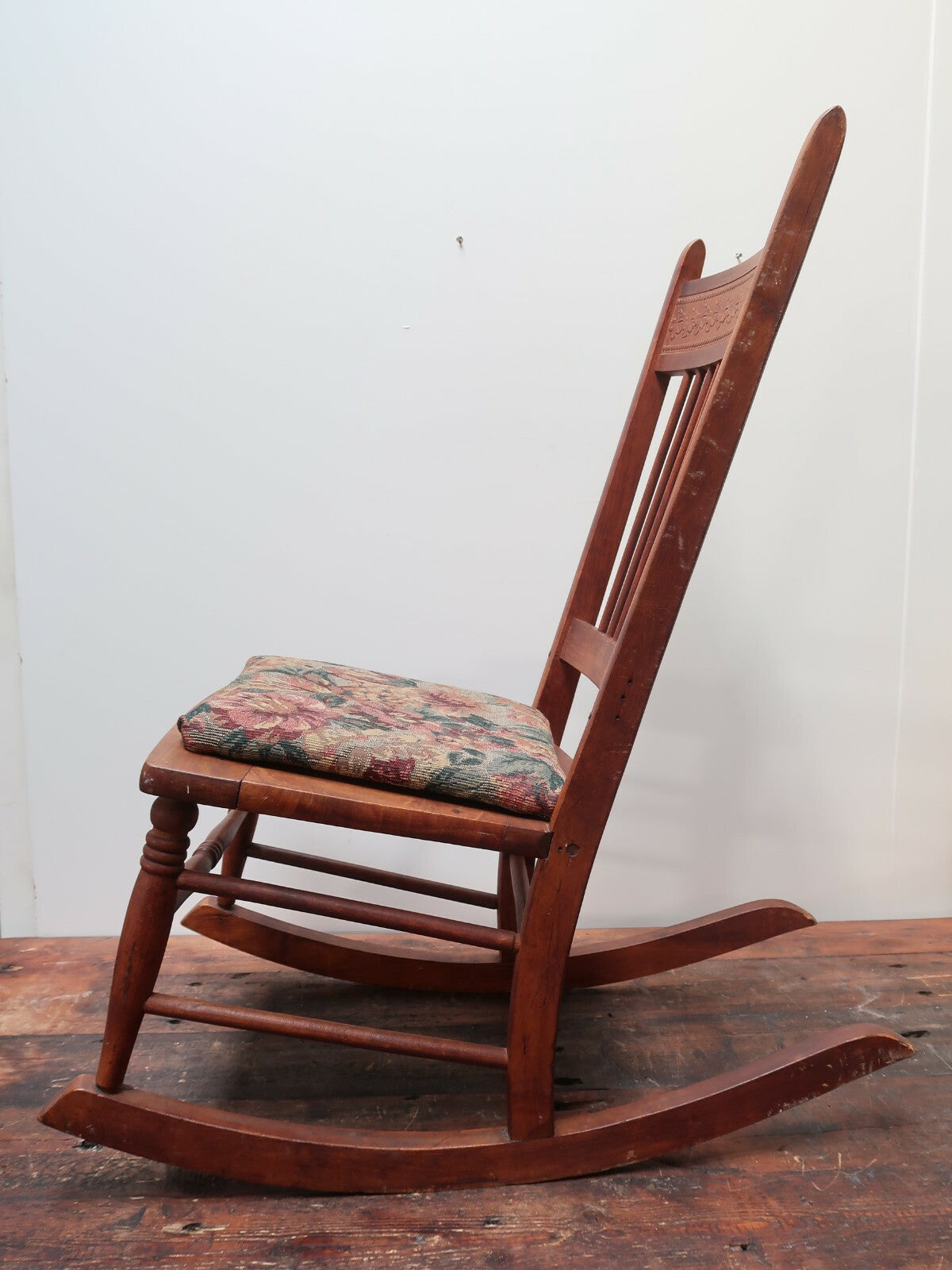 Antique Wooden Rocking Chair H35" x W17" x L31"