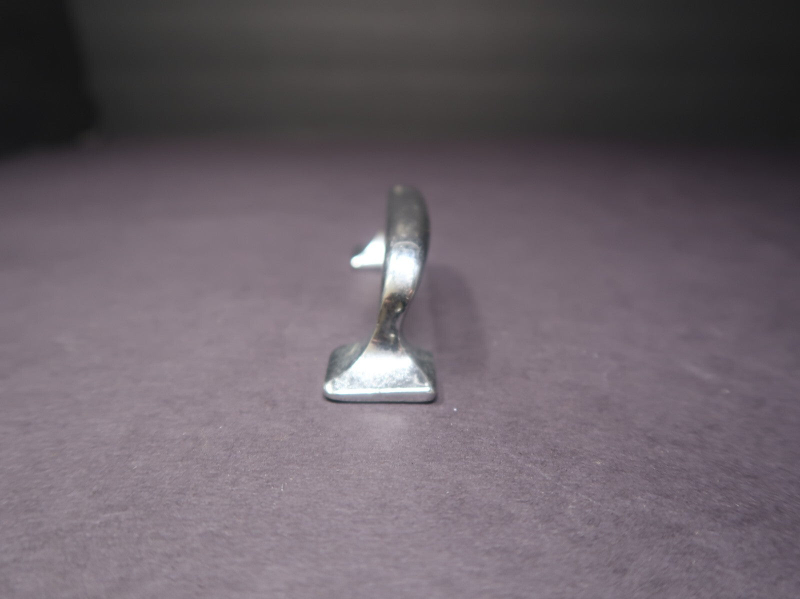 Vintage Chrome Drawer Cabinet Knob Pull 4"