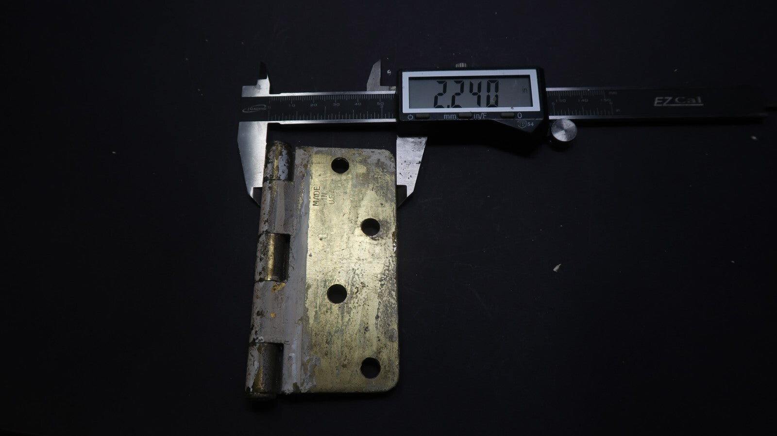 Set of 3 Vintage Door Hinges 4" x 4"
