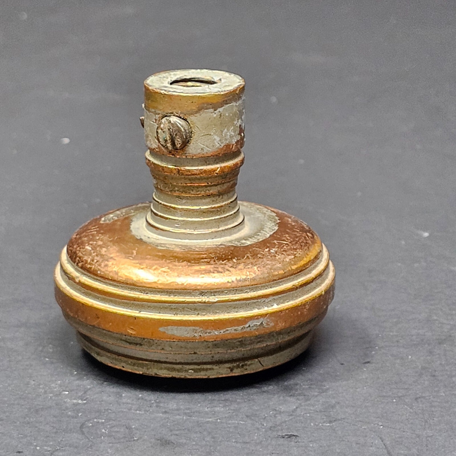 Antique Single Door Knob Solid Brass (9 oz.)