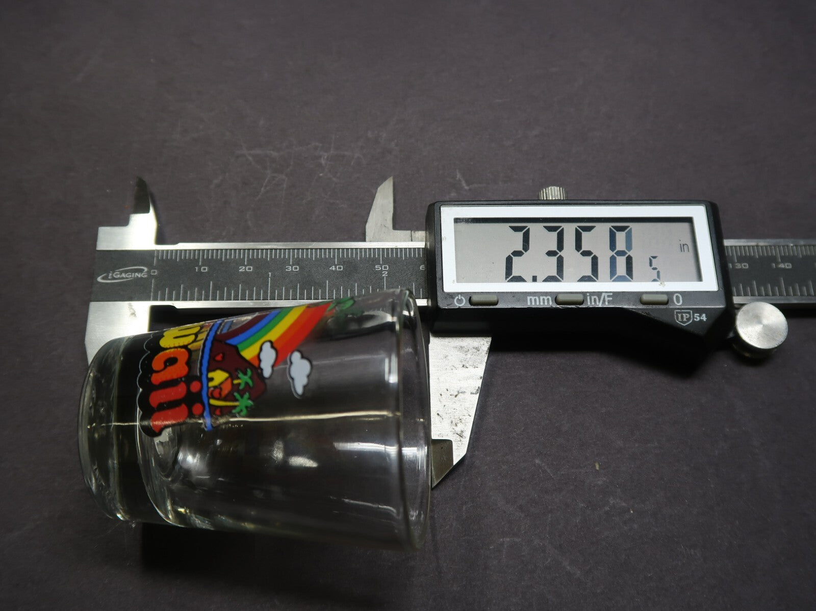 Hawaii Rainbow Shot Glass H 2.3"