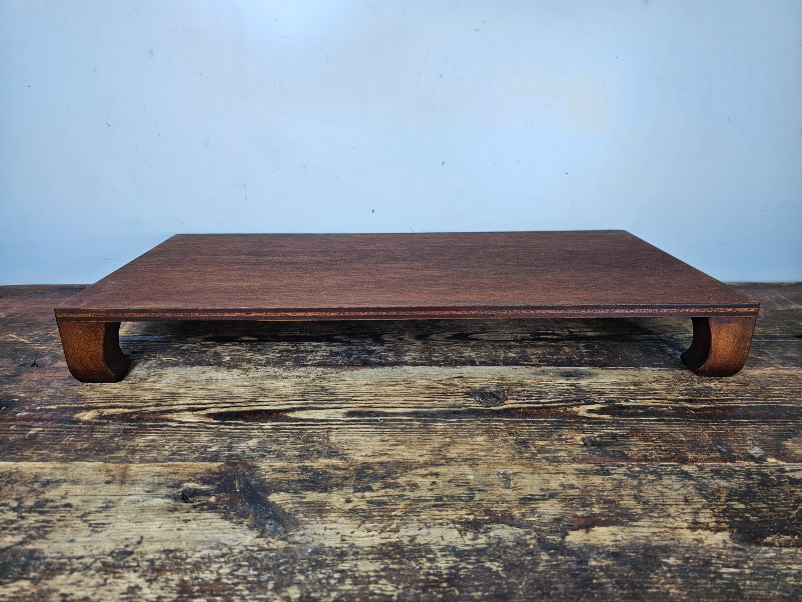 Japanese Wooden Ikebana Vase Bonsai Display Stand With Legs