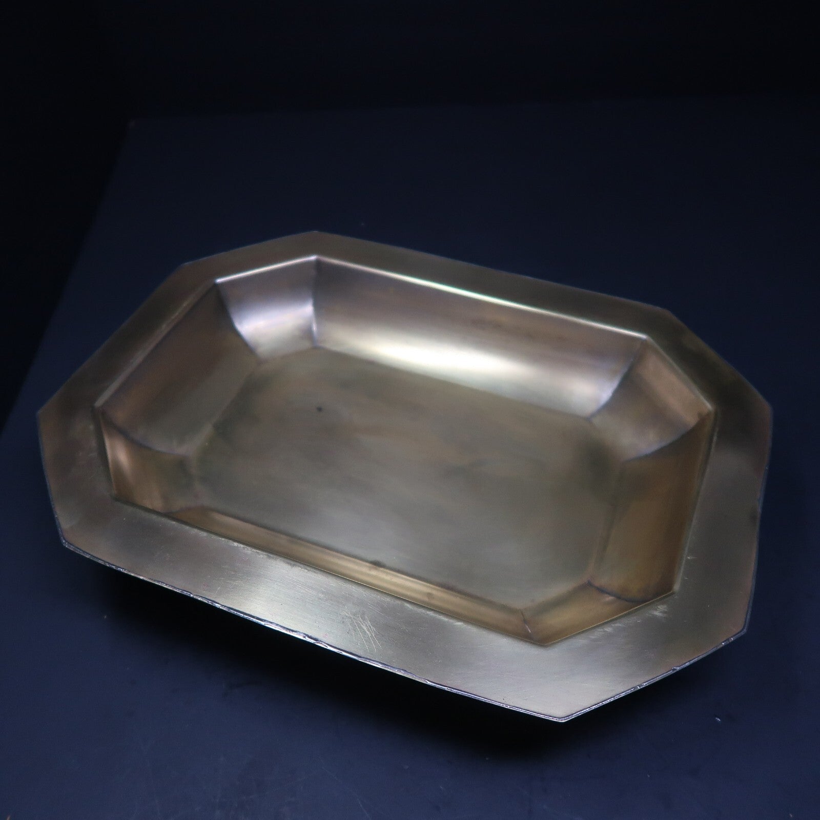 Antique Sheffield Footed Rectangular Relish Dish Trinket L 11" x W 8.5" x H 2"