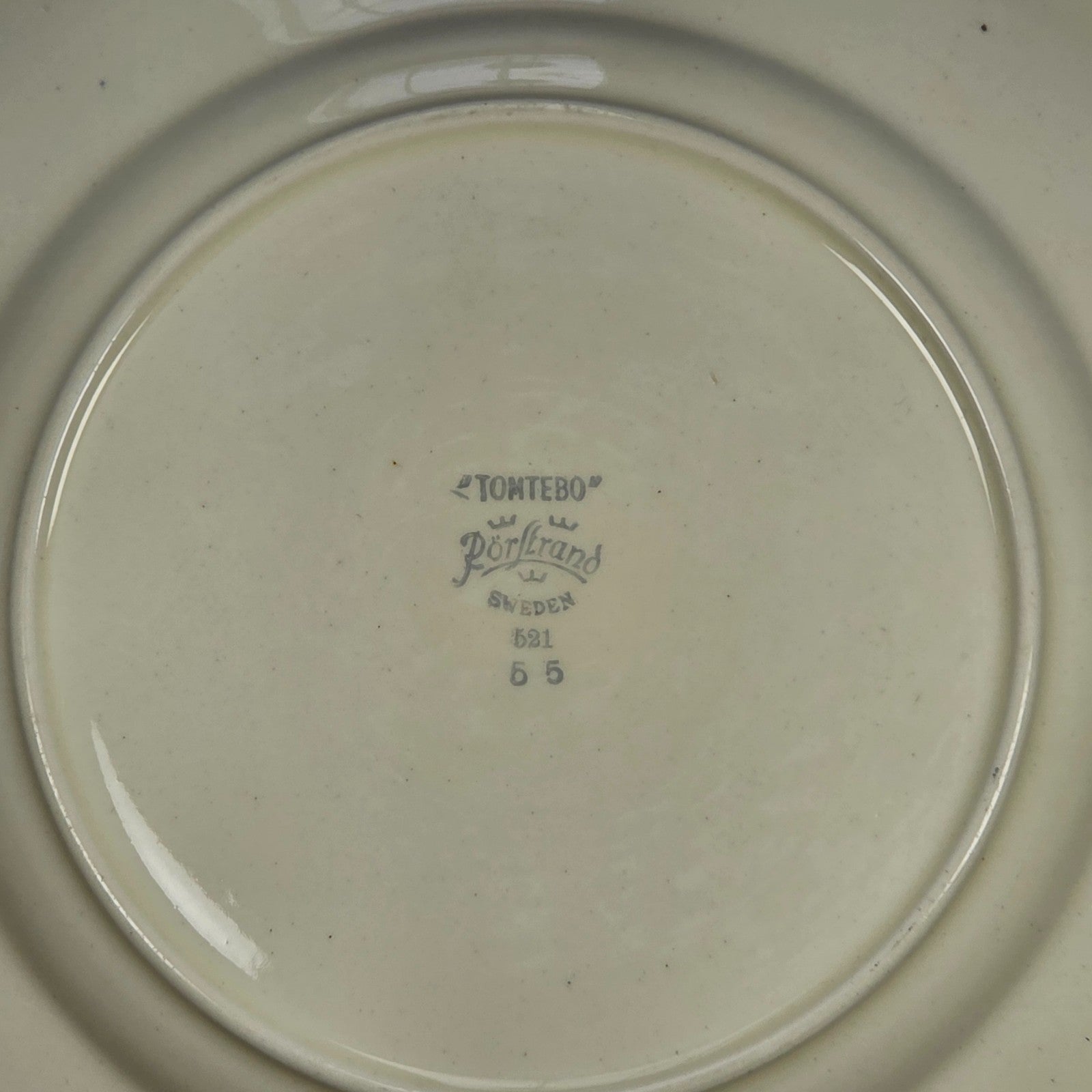 Rorstrand Sweden TOMTEBO Bear & Elf Plate Scandinavian Nursery Art 1950s