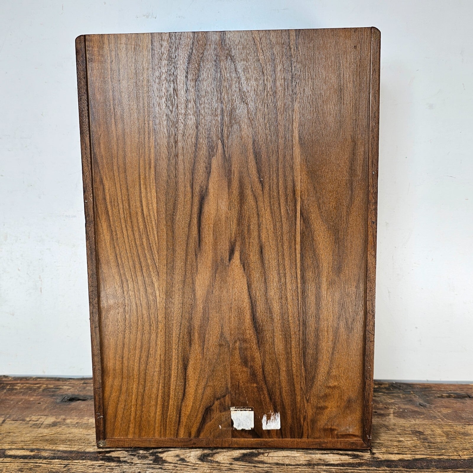 Carver Wood Products Walnut 2-Tier Desk Tray Set Mid-Century Modern