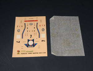 PORSCHE 908/3 TURBO MARTINI 1975 DECAL decals 1/43