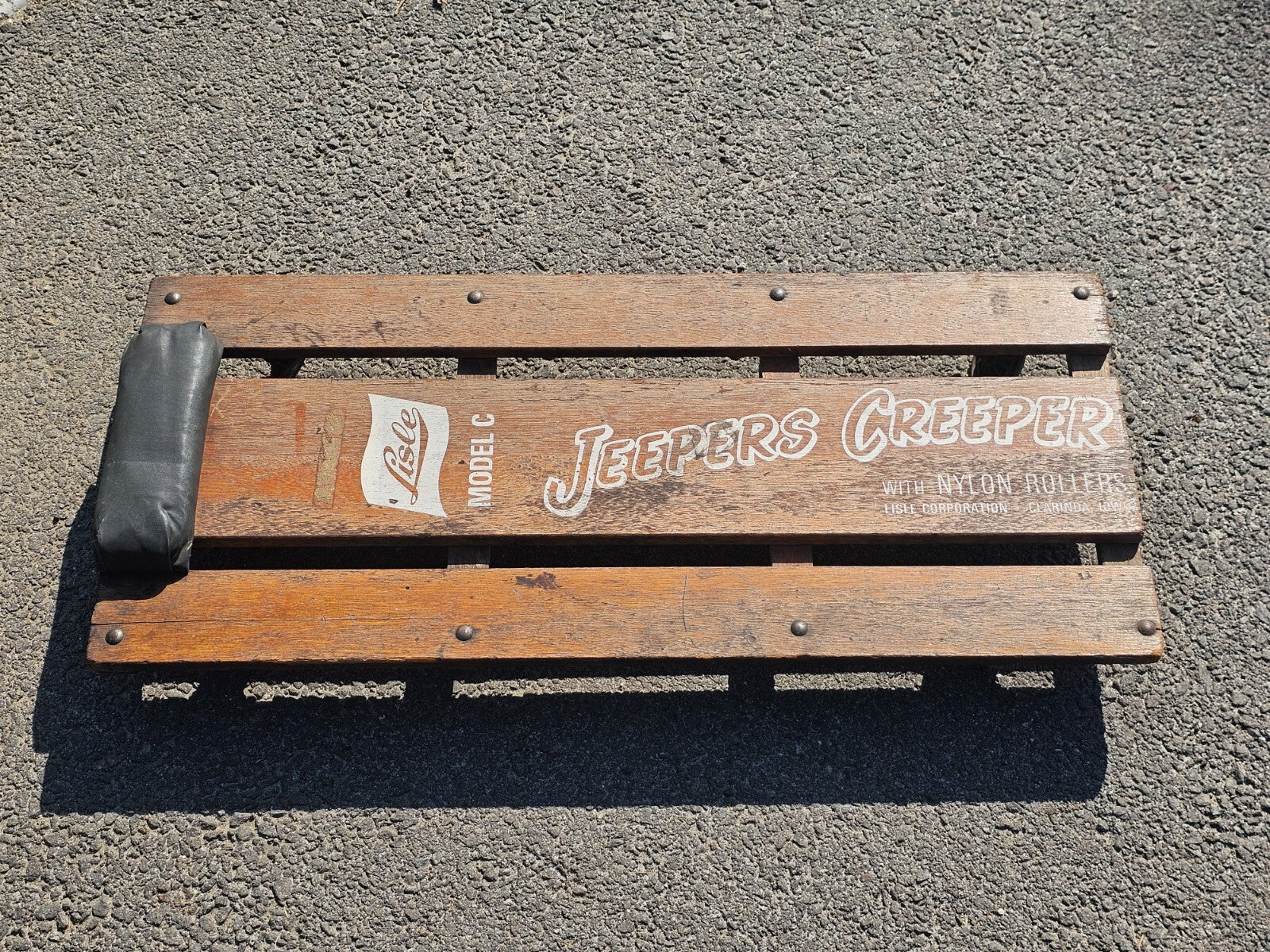 Vintage Lisle Jeepers Creeper Model C  Made In USA " White Text " Rare?