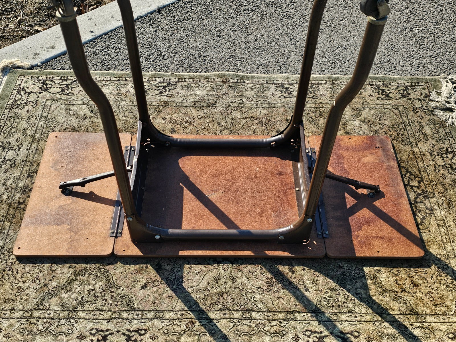 MASO Steel Products Rolling Drop Leaf Typewriter Table MCM