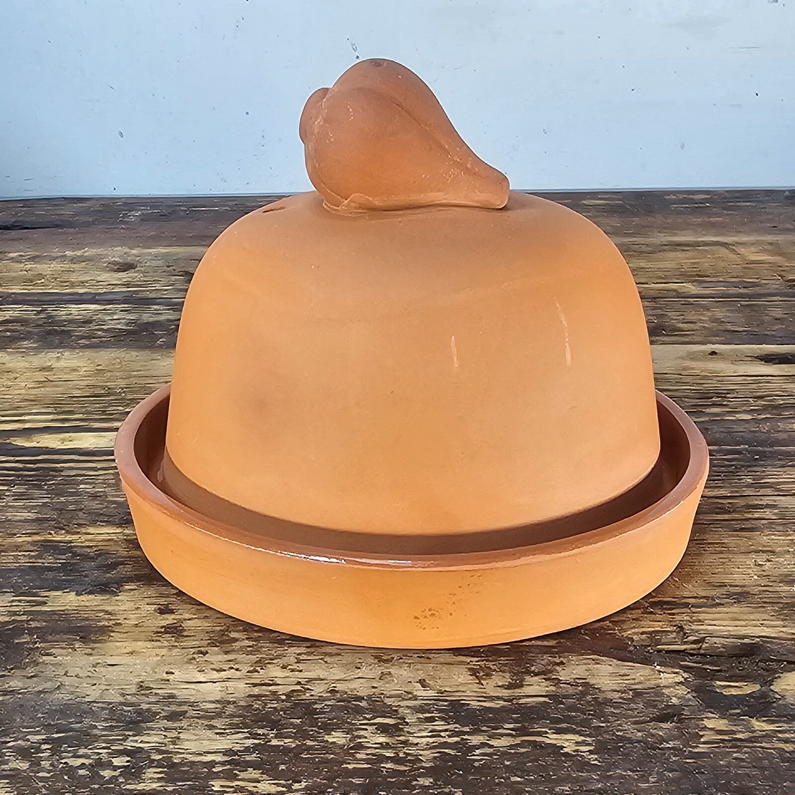 Terra Cotta Garlic Onion Oven Bake Cooker Roaster 90s