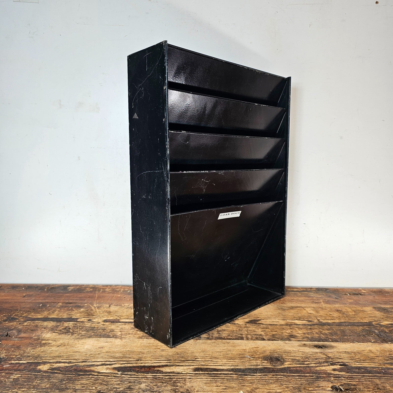 Steel Black 4-Pocket File Organizer