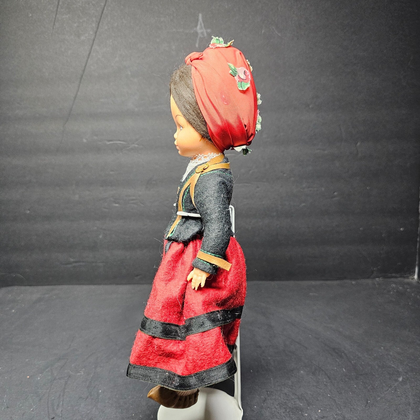Vintage 11" Spanish Doll Soft Vinyl Face & Hard Plastic Body Made In Spain
