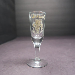 Vintage Urdinola Conac Shot Glass Stemware H 3.7"