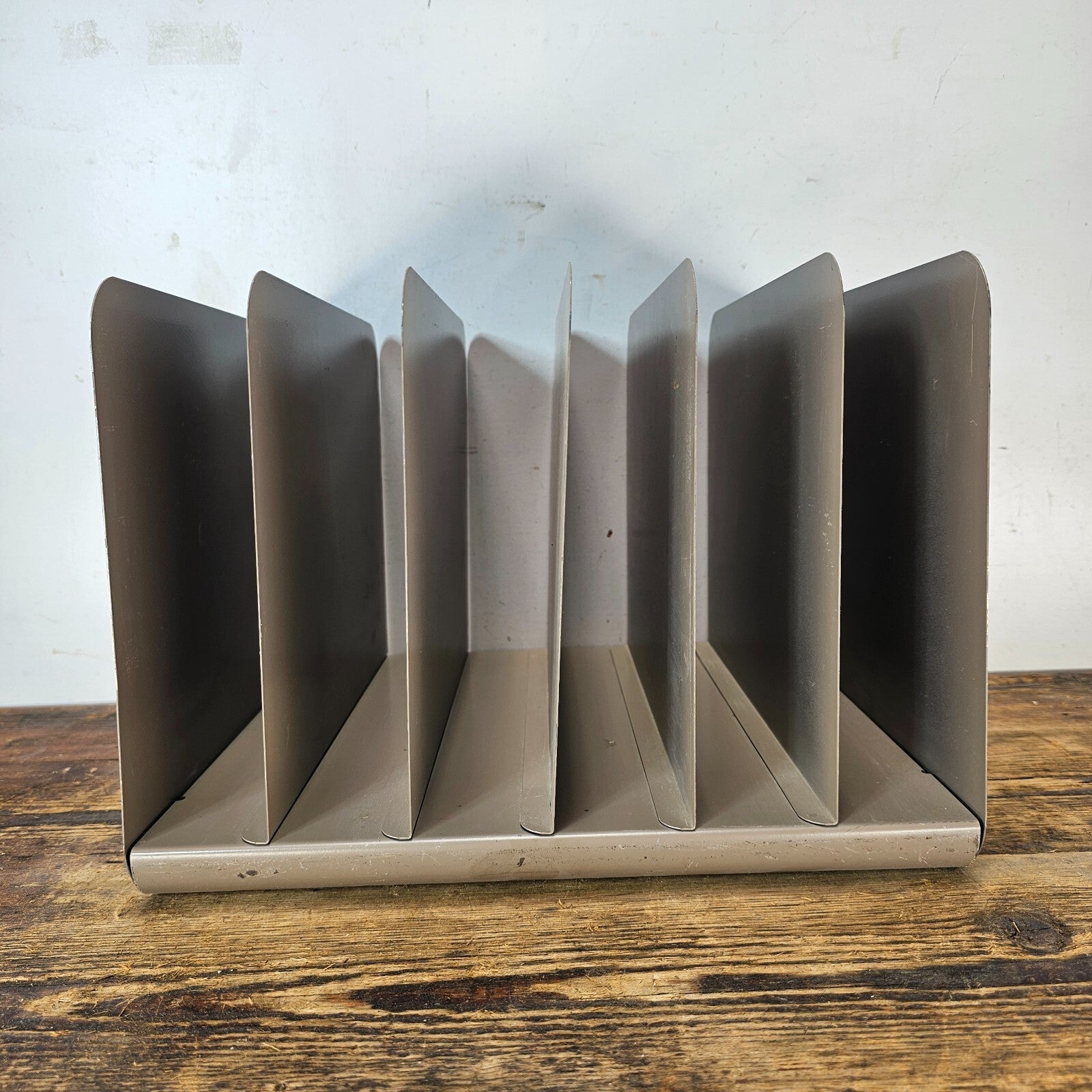 Vintage Steelmaster 6 Compartment Desktop File Organizer
