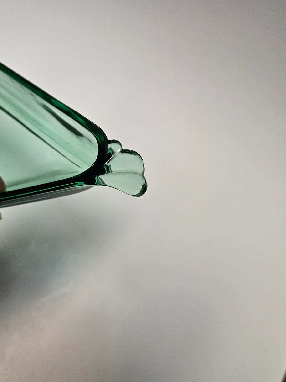 Heisey Empress Moongleam Green Obong Relish Tray