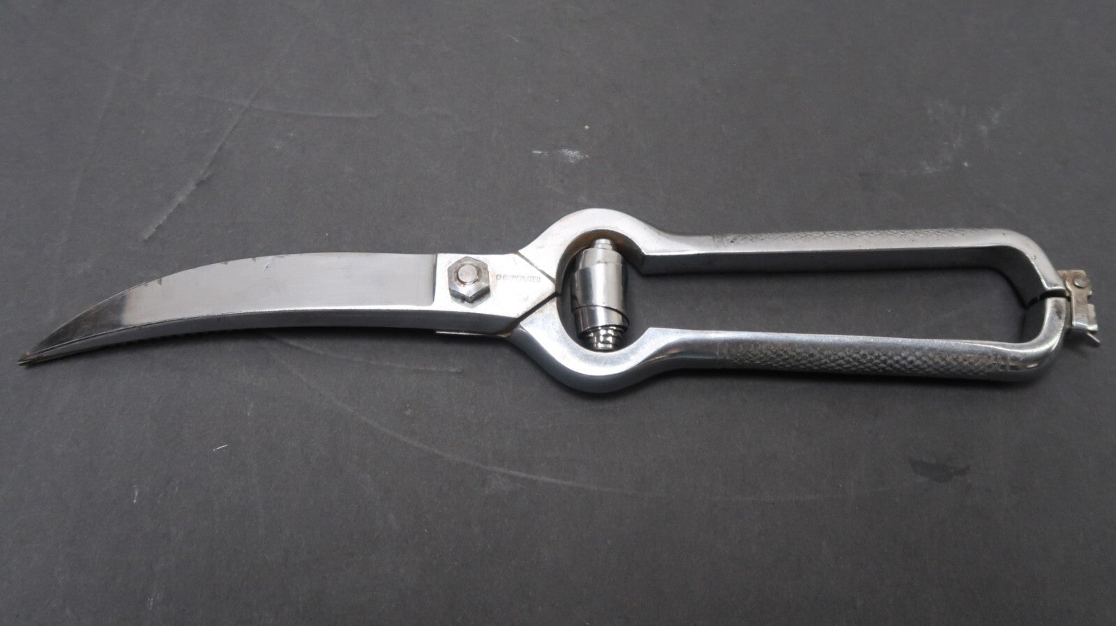 N Schreiber & Sons Chrome Plated Poultry Kitchen Shears Scissors Made In Italy