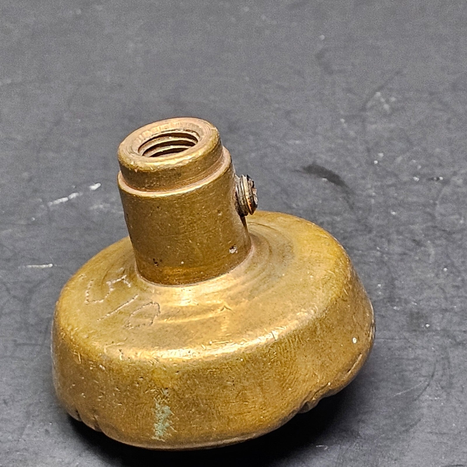 Vintage Single Door Knob Solid Brass (10 oz.)
