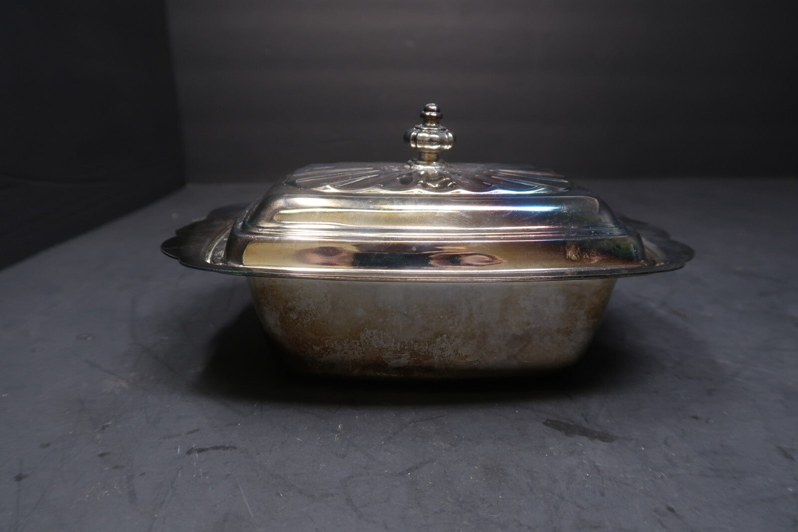 Wm Rogers Silverplate Soft Margarine Dish Candy & Relish Server