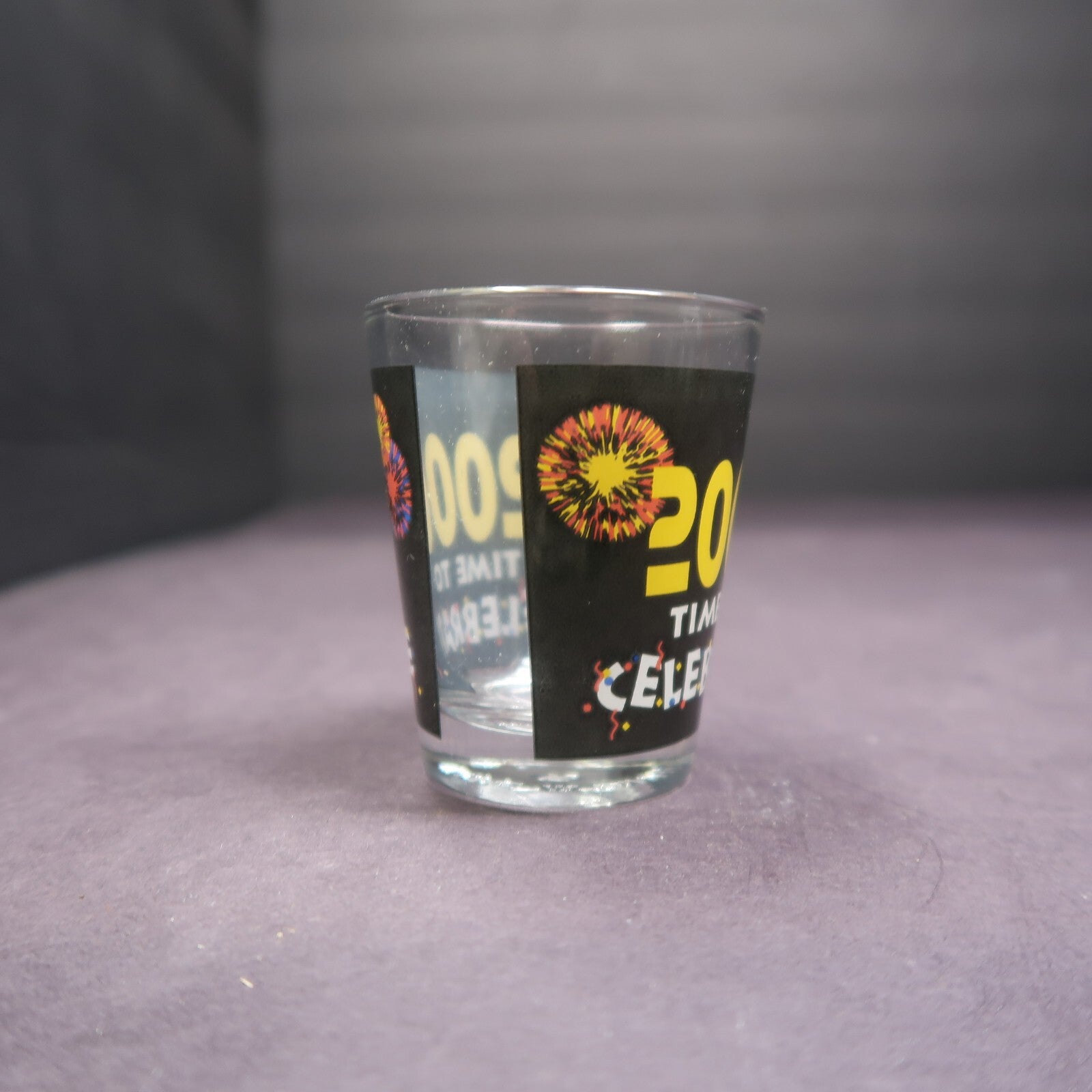 Millennium 2000 Time to Celebrate Shot Glass H 2.3"