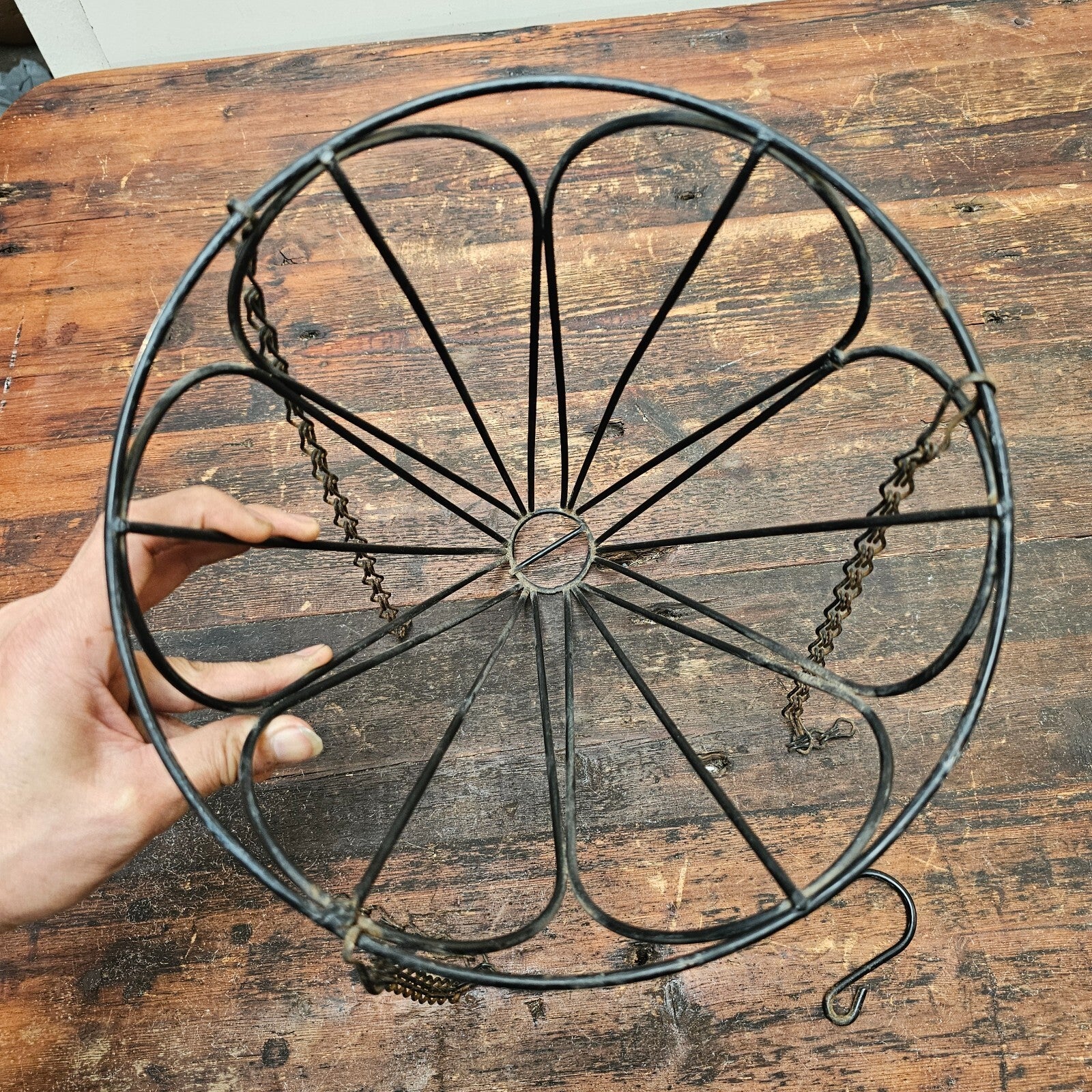 Black Wire Hanging Basket Planter
