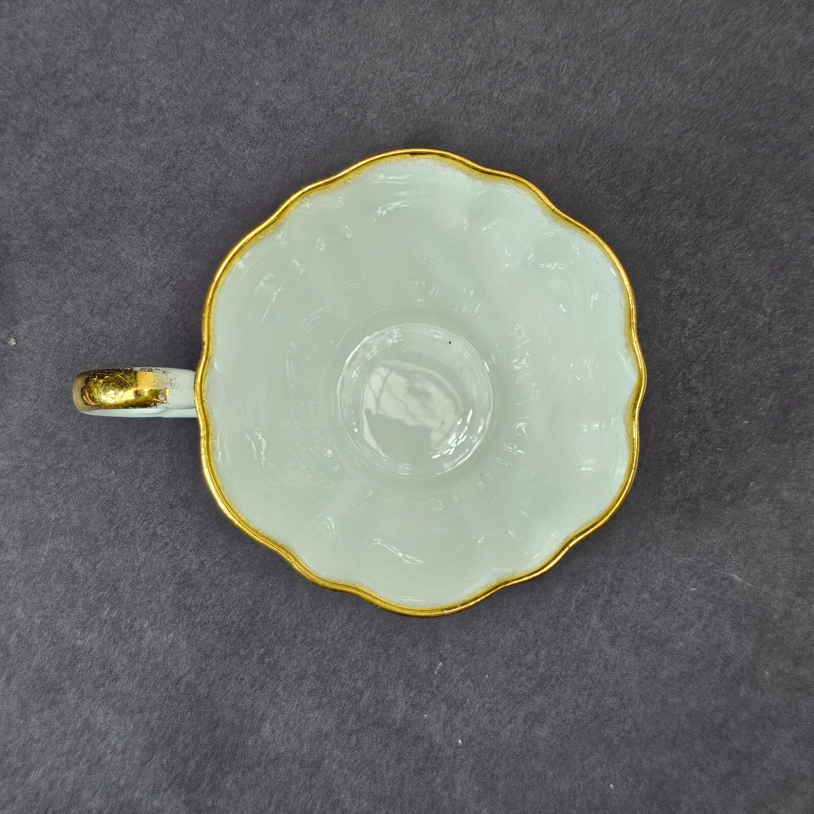 Vintage Taylor and Kent Gold Trim Teacup & Saucer Set From England