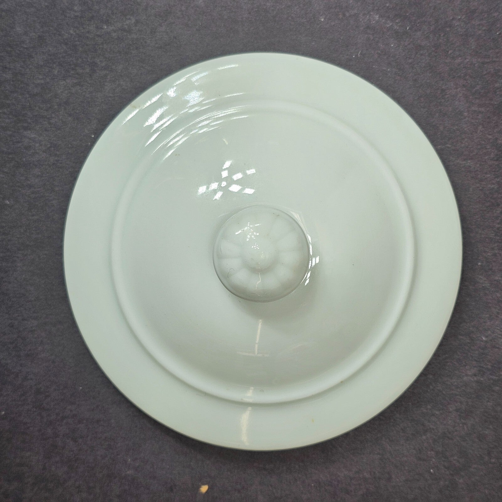 Vintage White Ceramic French Onion Soup Bowl With Lid Made In France