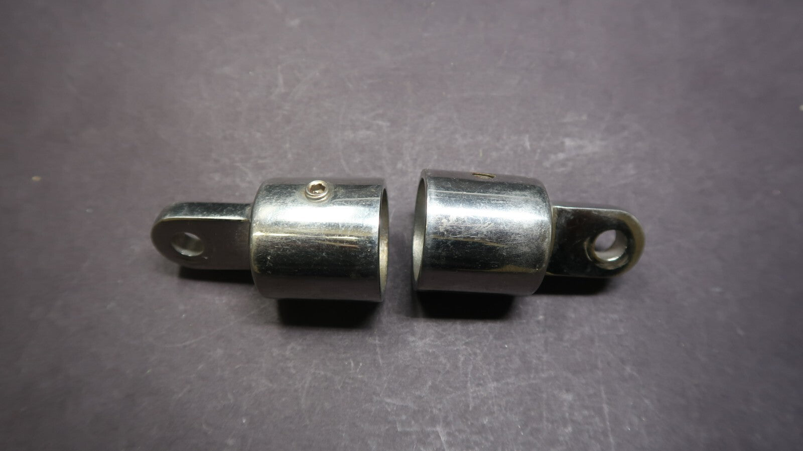 Set of 4 Top Eye End Cap & Hand Rail Fitting Marine Hardware Stainless Steel