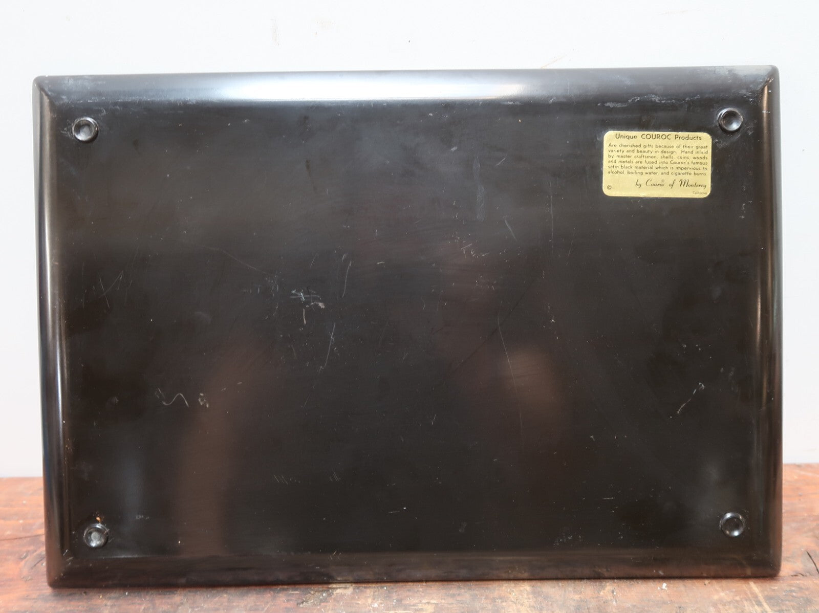 Vintage Couroc of Monterey Tray Shrine Caribbean Cruise 1968 (18" x 12.5")