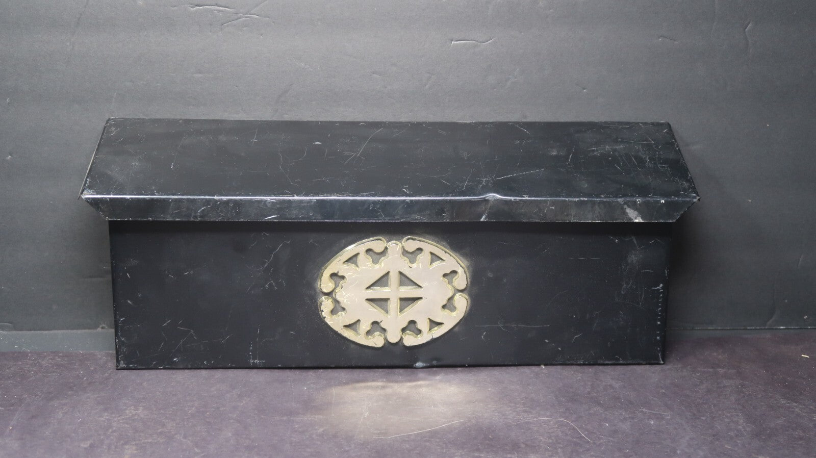 Vintage Wall Mounted Mailbox Flip Top Mail Slot 16.5" W x 3.5" D x 6.25" H