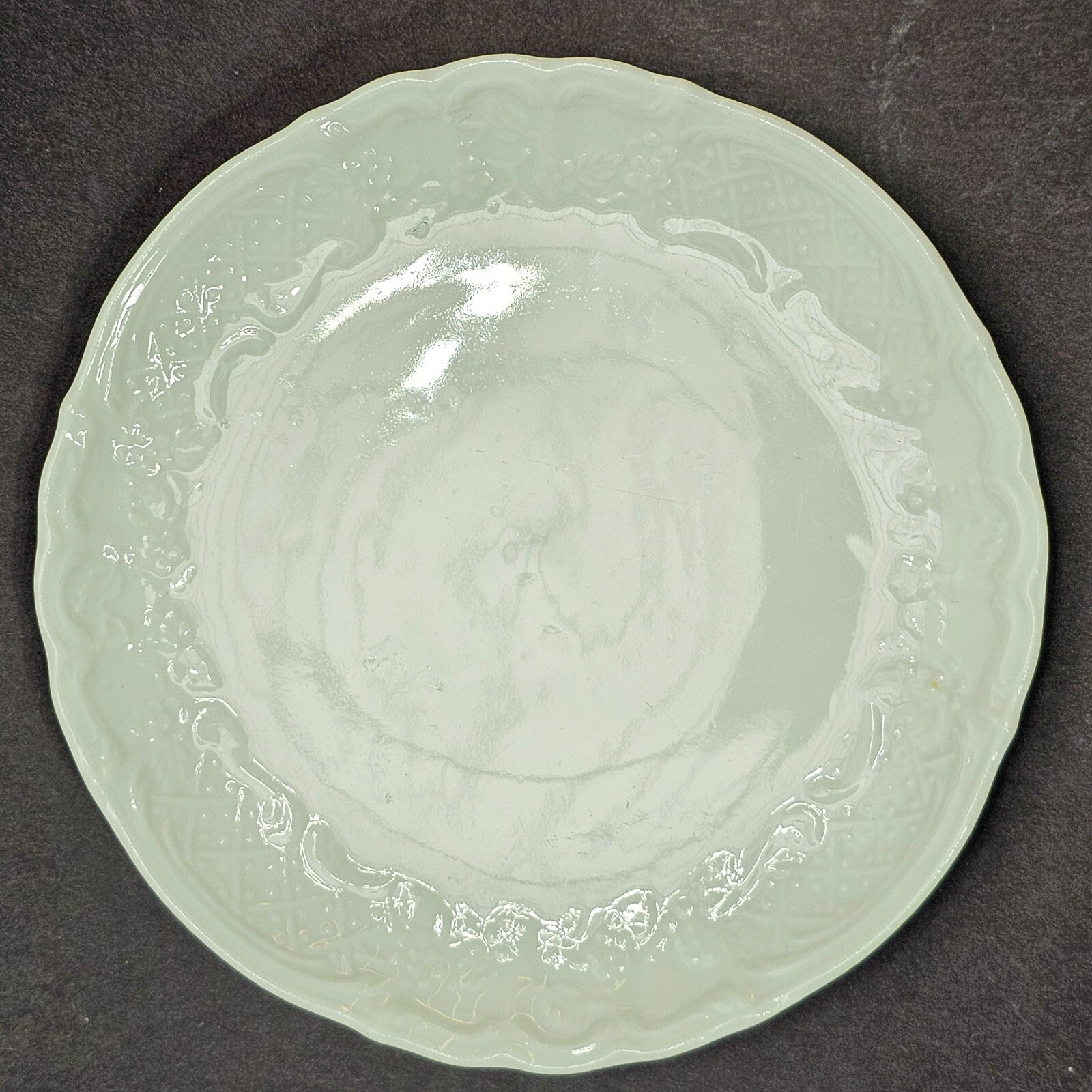 Set of 5 Kaiser West Germany Sauce Tapas Butter Pat Dish Floral Embossed 4.25"