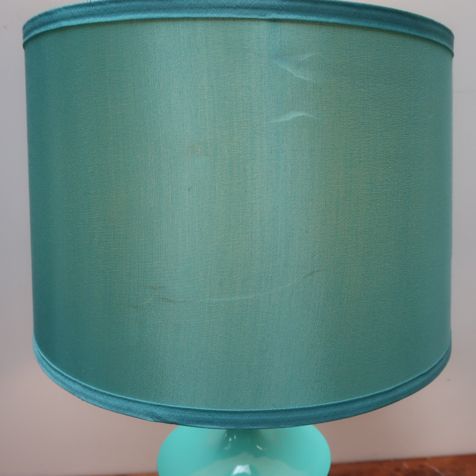 Light Blue Turquoise Table Lamp 13" x 13" x H 25"