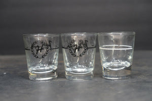 Lot of 3 Vintage Souvenir Shot Glasses